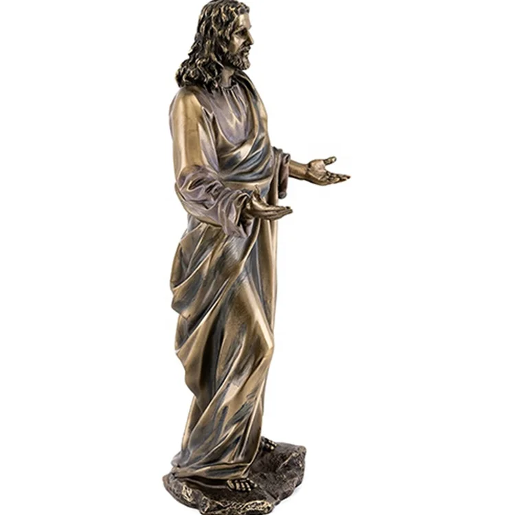 Factory Casting Metal Brass Jesus Sculpture Life Size Bronze Statue For Garden Decoration