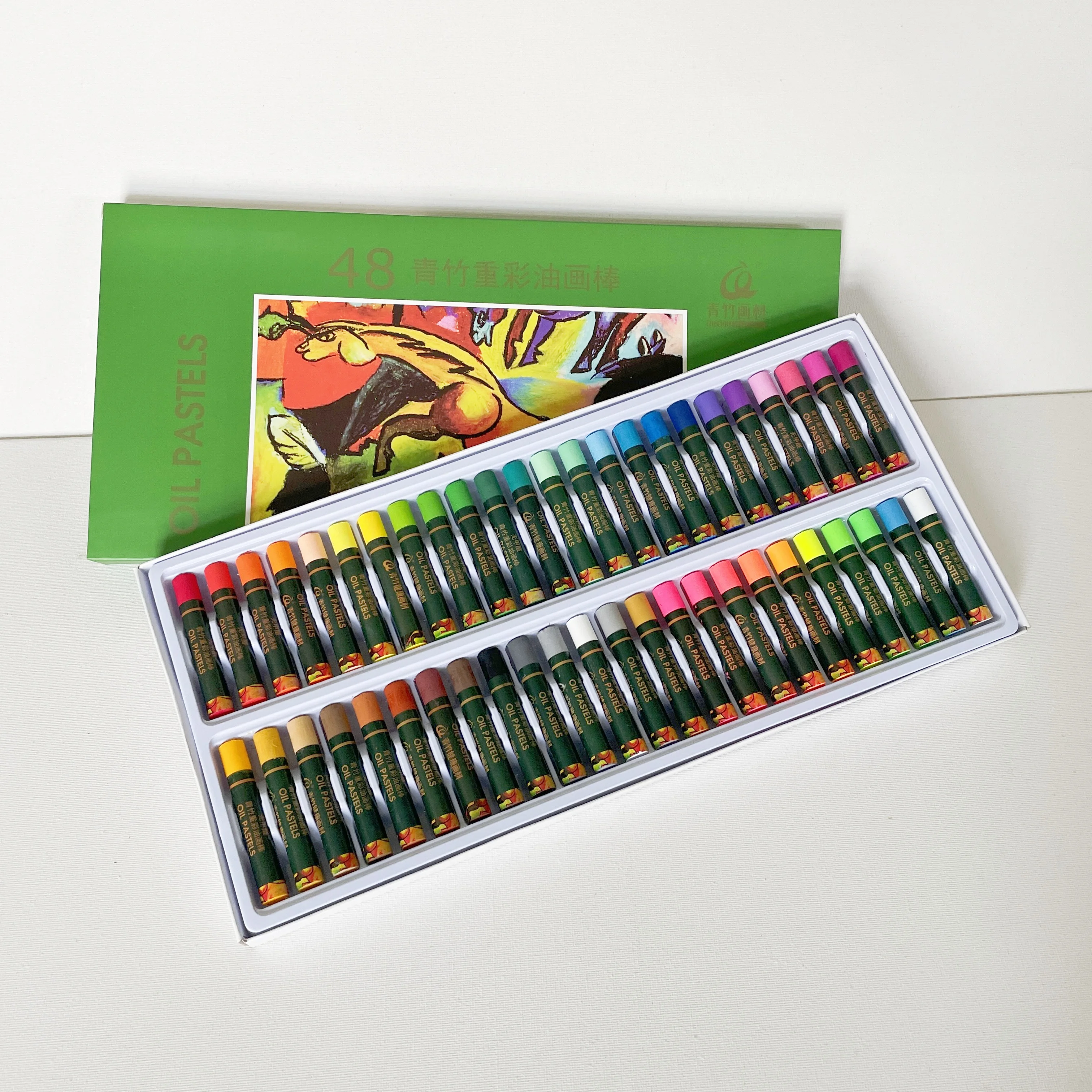 High Pigments Washable OEM Non-Toxic 36 48 Packs in Box Oil Pastel Set For Painting Drawing For Kids Artist