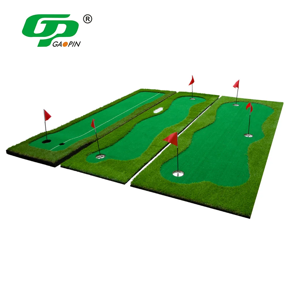 Custom Outdoor Large Putting Mat Golf Training Aids Mini Golf Artificial Grass Putting Green Mat