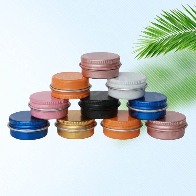 Custom Colorful 30g 50g tin jar vintage tin box tin tea leaf box aluminum jar for cosmetic and food