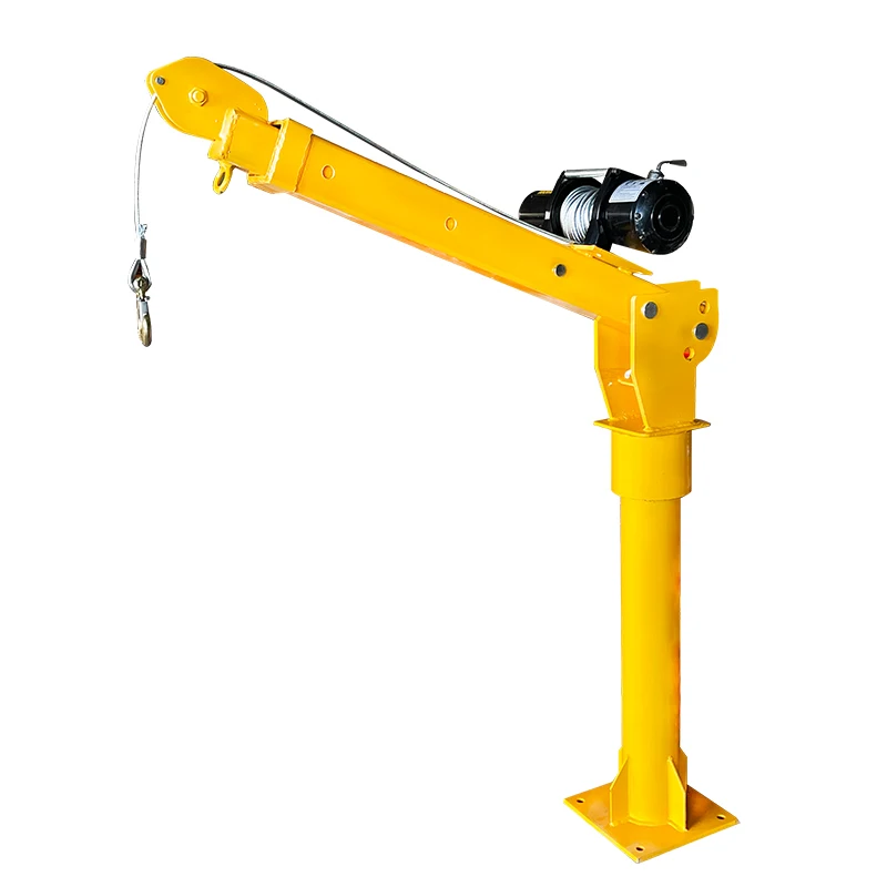 Pick up truck crane 1000kg with 6000lb electric winch