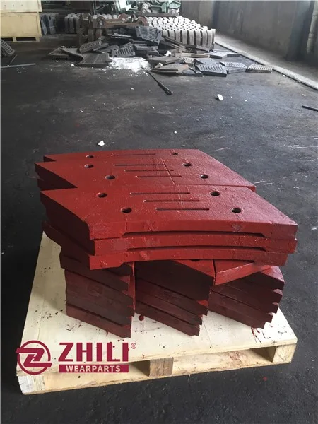 Good quality OEM High manganese steel crusher spare parts Grate plate mining machine parts Casting Parts