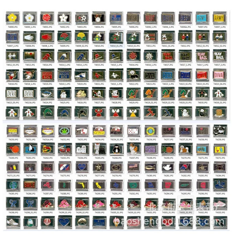 BMZ 2023 New hot Italy Italian bracelet hot sell DIY nomination stainless bracelet with 100000 charms