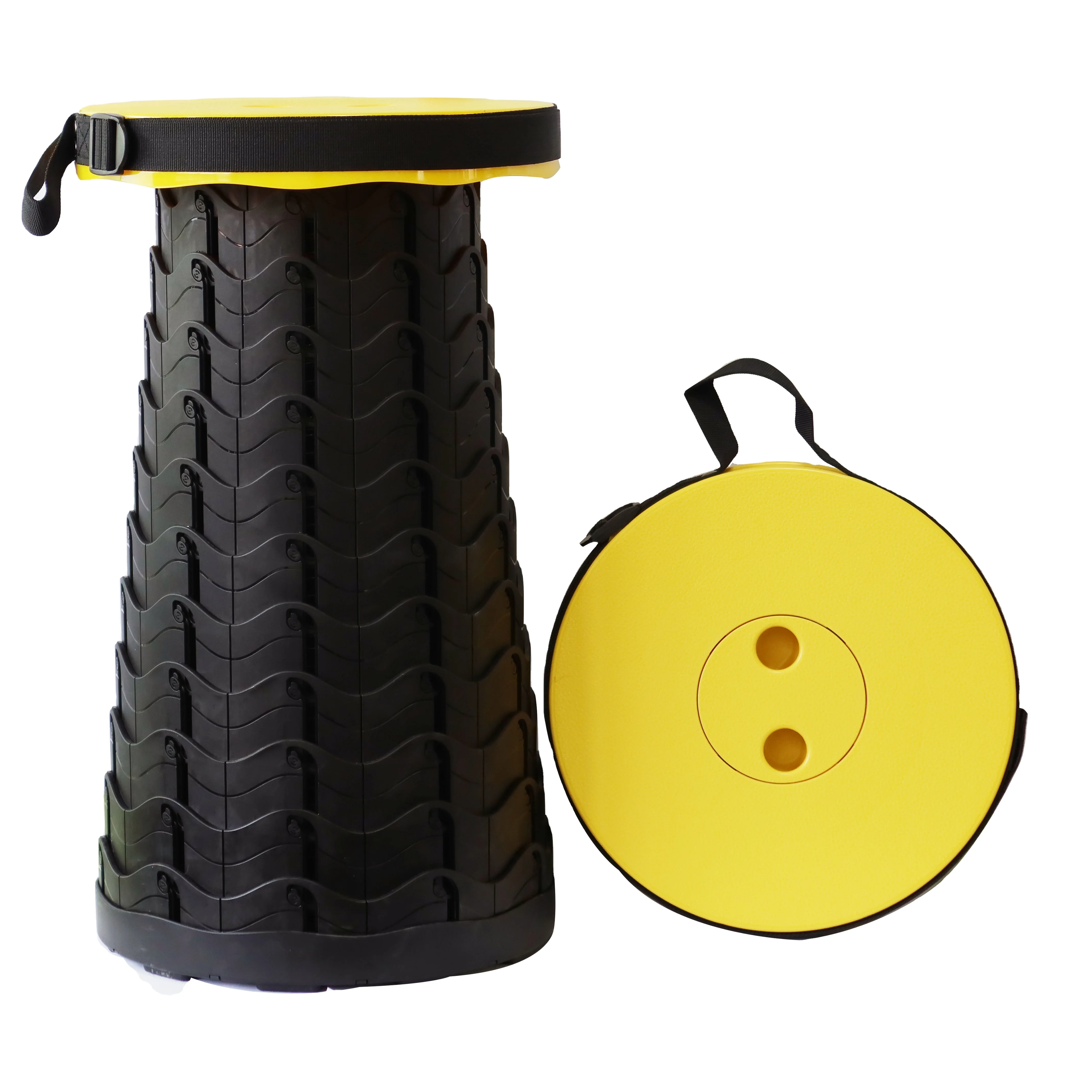 MO002- 2nd Generation Folding Stool Chair Retractable Telescopic Stool Metuis Portable Folding Stool with Larger Seat