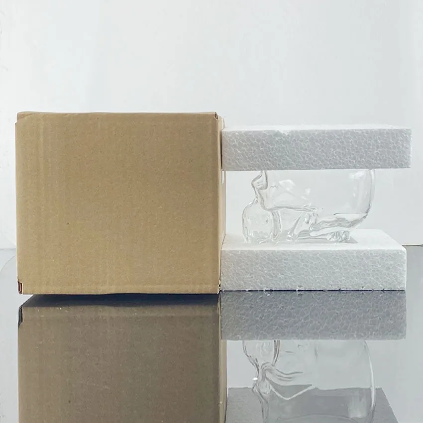 Manually Blown 750ml 1500ml Wine Champagne Glass cranium Shaped Ice Bucket