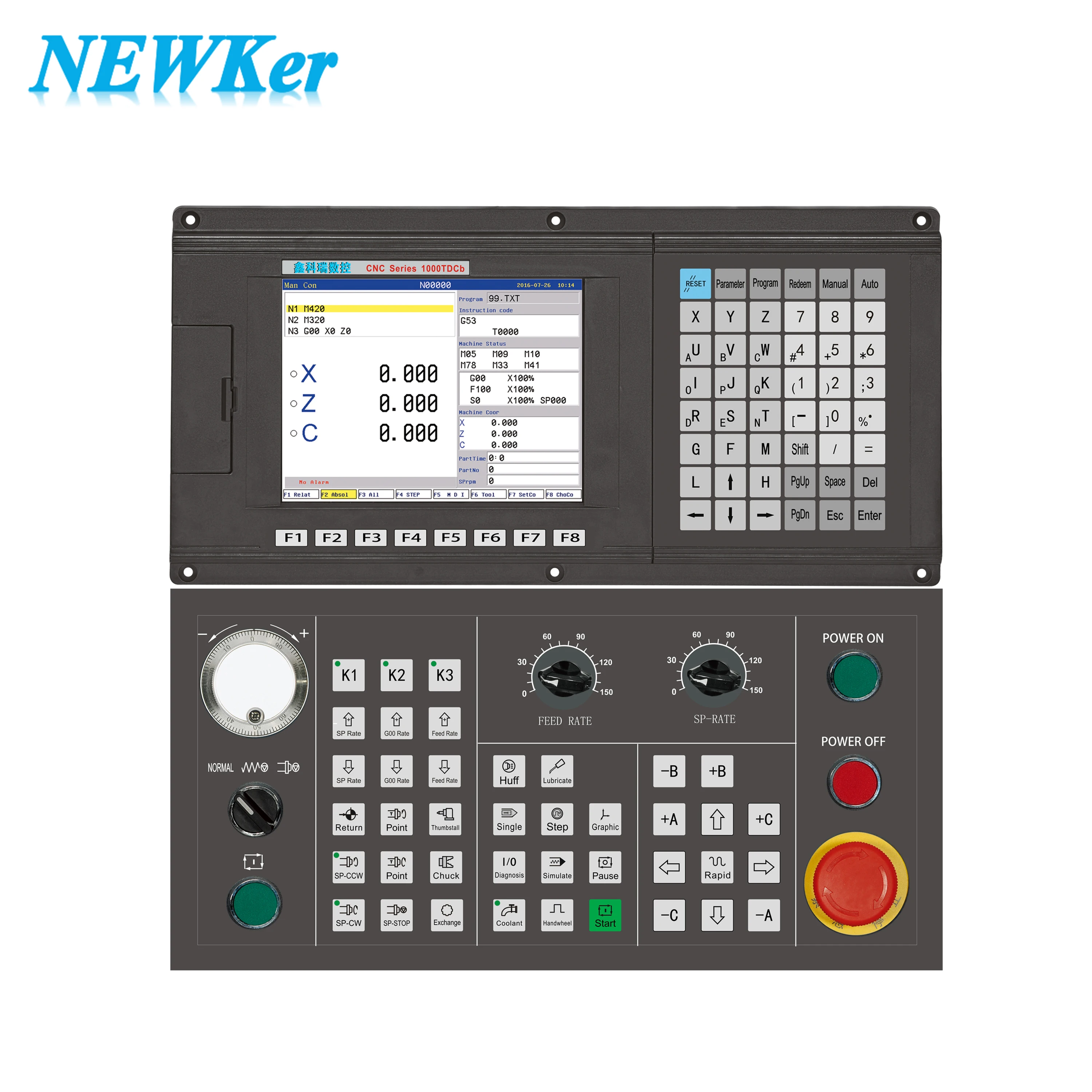 EDM CNC Controller 4 Axis And ATC Router CNC 5 Axis Similar With FANUC CNC Controller Kit