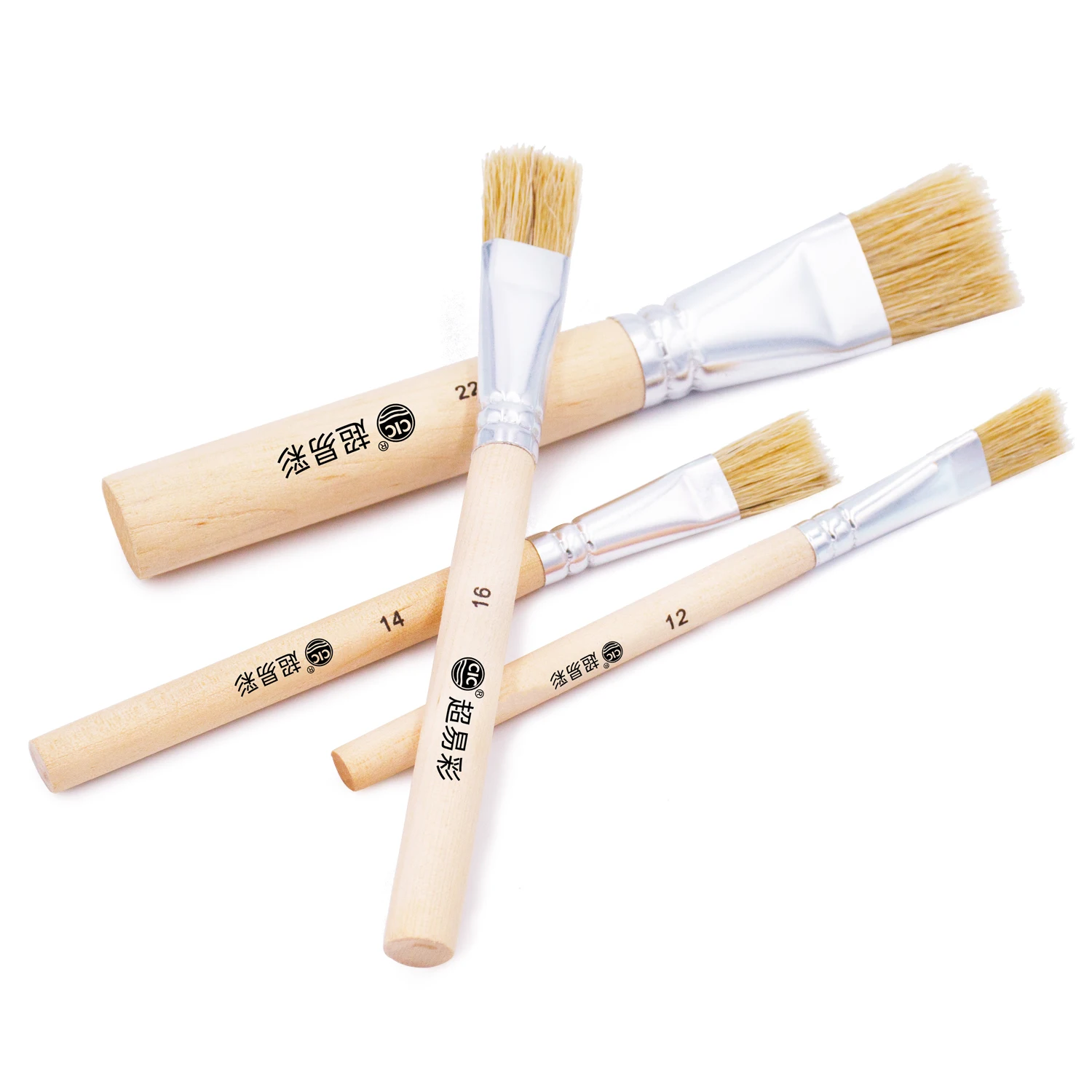 Art student specific oil painting pen flat head watercolor pen acrylic hand-painted brush set