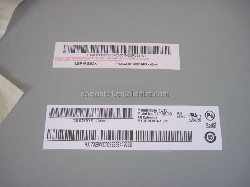 Icd рекламный дисплей 17 дюймов ЖК-панель 1280x1024 CCFL яркость 380 cd/m2 цифровые вывески и G170EG01 V0