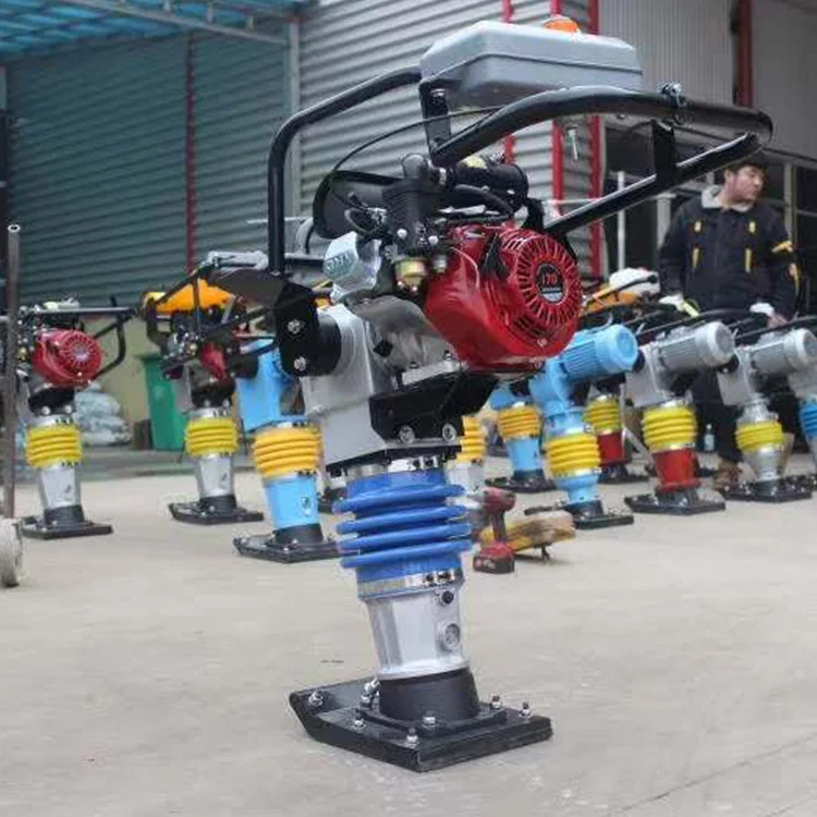 High quality Tamper Rammer Machine For Tamping Sand Or Earth 1.5t Exciting Force Gasoline Tamping Rammer