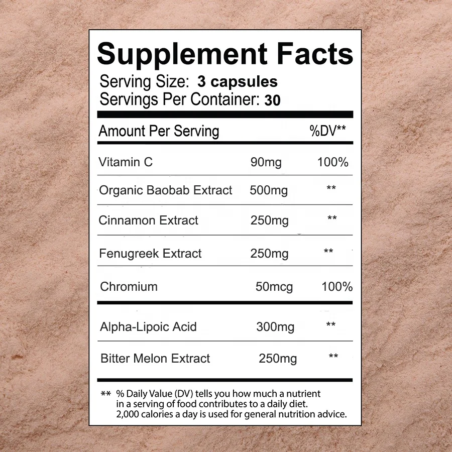 Premium Superfoods Organic Baobab Extract with Alpha-Lipoic Acid Advance Formula for Immune Support Overall Health