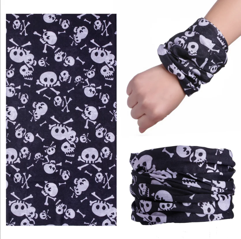 OEM цифровая печать Хэллоуин лицо шарф трубка Мути-функциональный Череп Клоун банданы