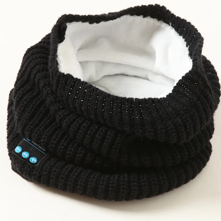 
New Products Bluetooth Bufanda Hombre Mujer Rechargeable Women Thick Warm Winter Cotton Scarf Scarves With Earphone Headphone 