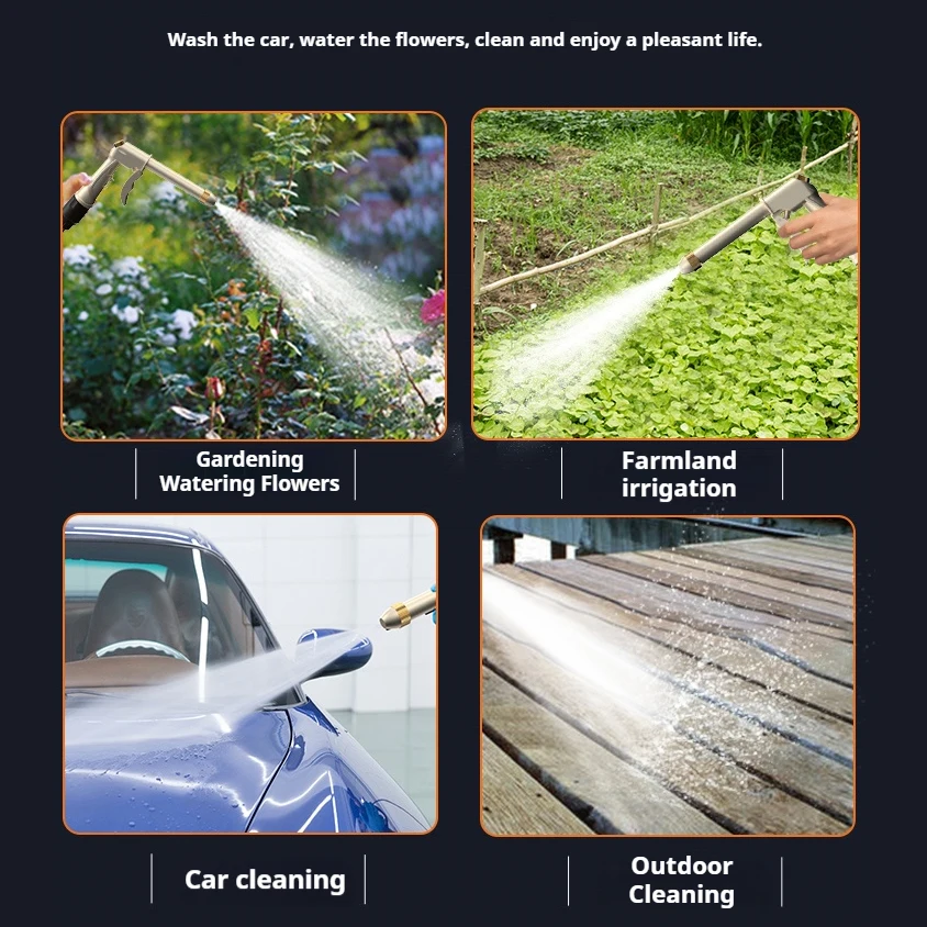 Detailing Cars Wash Gun Pump Set High Pressure Water Tube Cleaner Multi-Function Automatic Water Pipe Rewinder Car Gun Washer