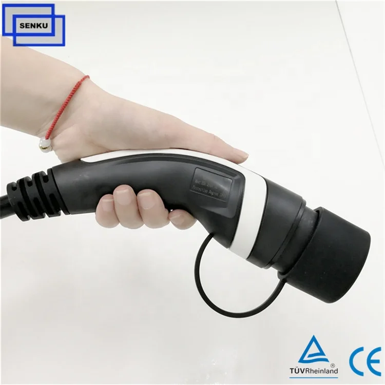Type2 Electric Charging Points 32A type2 to type1 EV Adapter with 0.5m Phev Charging Cable