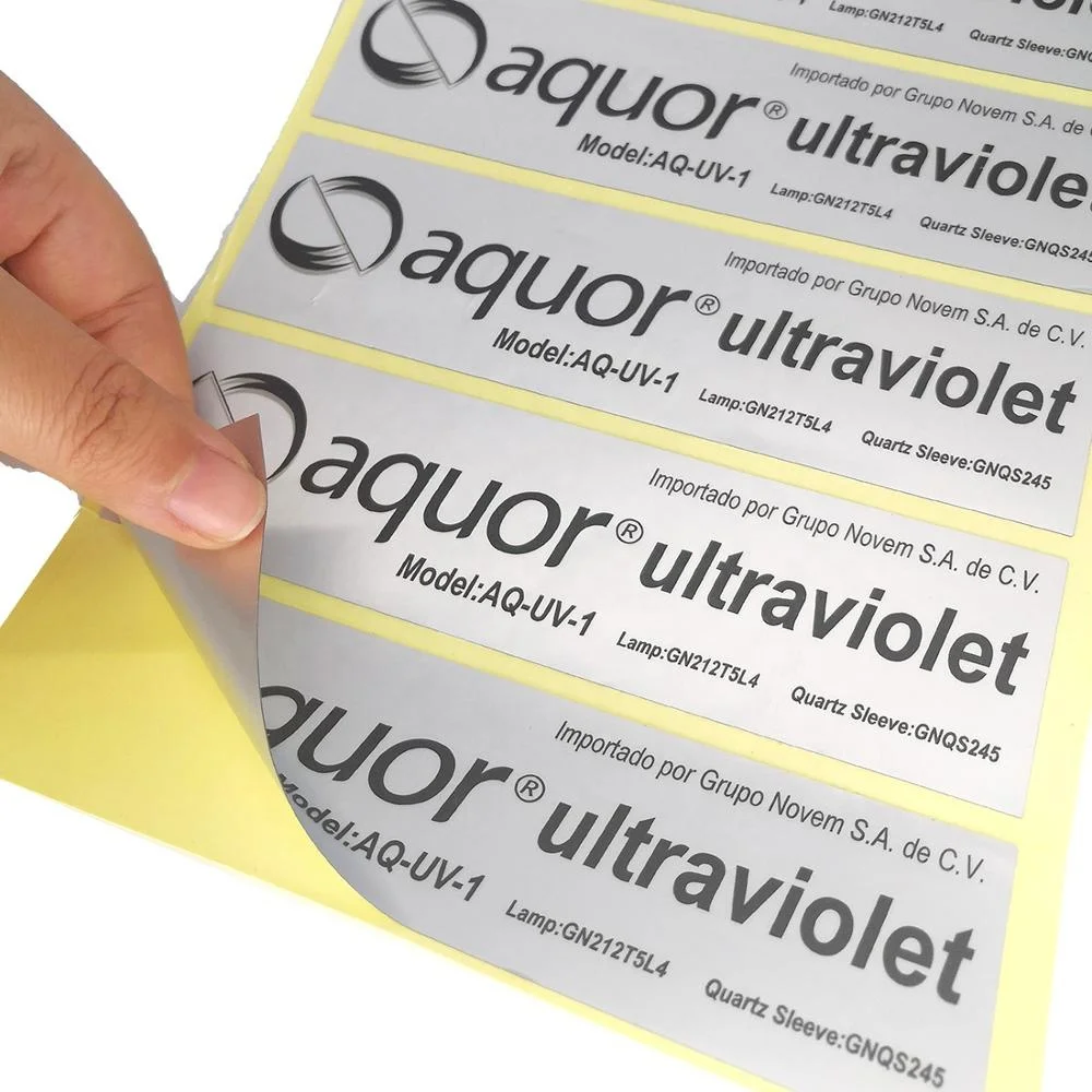 Custom Printed Aluminium Bar Code Label Sticker