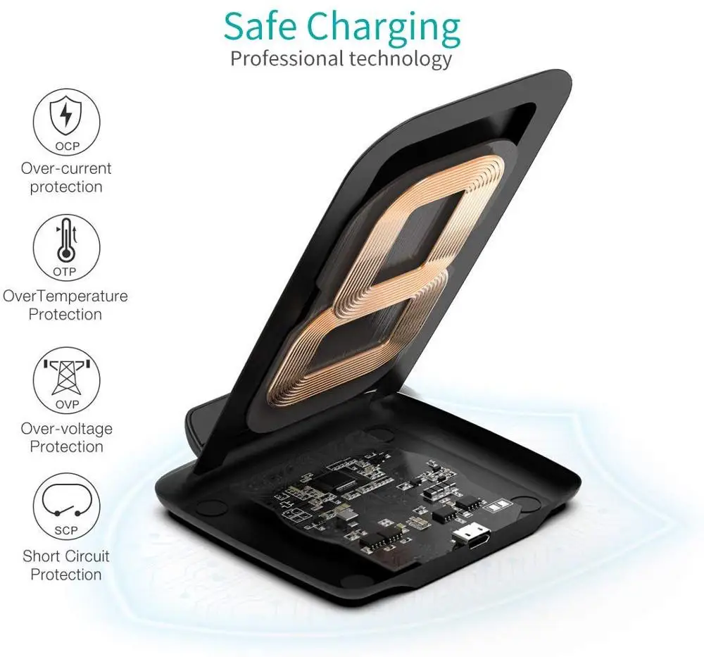 High quality metal multifunctional stand up charging cable, oem fast wireless charging stand