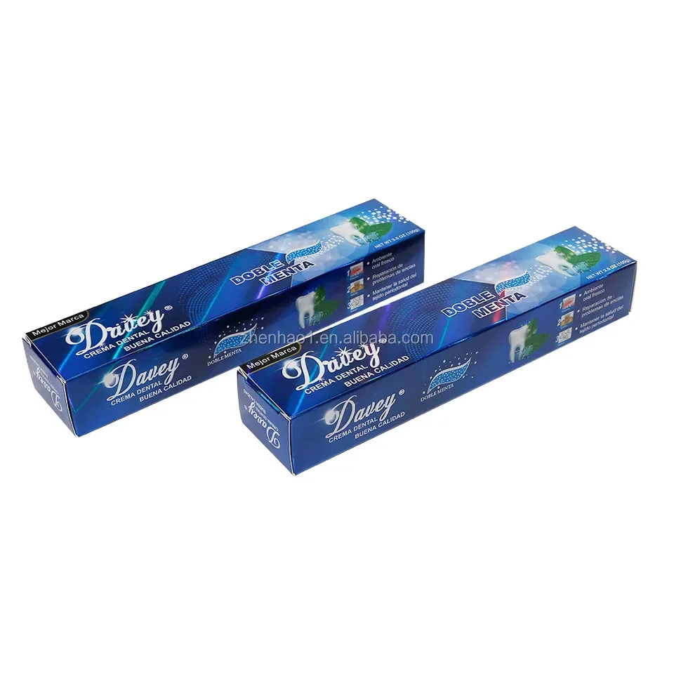 OEM brand name  oral care teeth whitening 3-color triple accin crema dental non fluoride toothpaste
