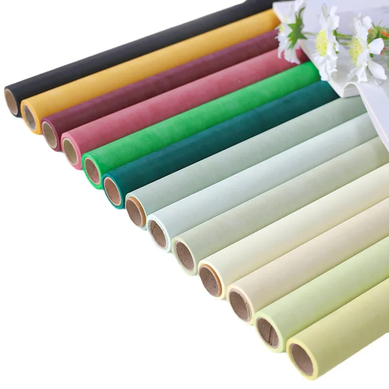 JOYWOOD New Wrapping Tissue Paper Bouquet Wrapping Paper Wrapped Flowers Gift Flower Packaging Materials 60CMx10yards