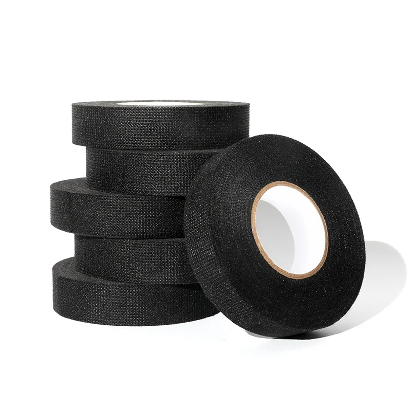 Wire automotive wire harness tape black fabric wire electrical tape