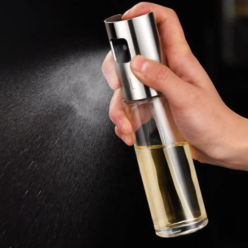 Kitchen Tool Stainless Steel Barbecue Spray Bottle Oil Sprayer for Cooking Olive Glass Sprayer Mister