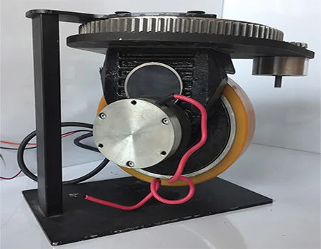 Plutools 2500W 48V/24V Omni Wheel AMR Forklift Accessories Logistics Electric AC Motor High Load Steering AGV Driving Wheel