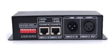  Цифровой дисплей 12 В 24 3CH DMX512 Контроллер DMX декодер для RGB светодиодной