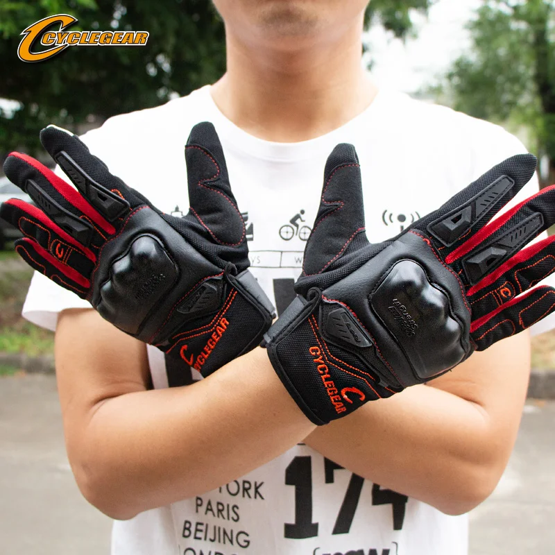 Мотоциклетные Перчатки Cyclegear CG668 с закрытыми пальцами защитные перчатки для мотокросса сенсорным