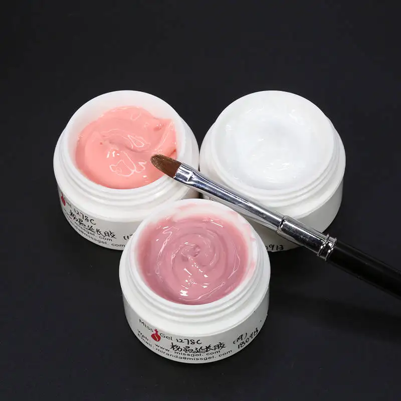 
Nail Extension Product The Best UV Gel Thick Pink Hard Gel 1278C# 