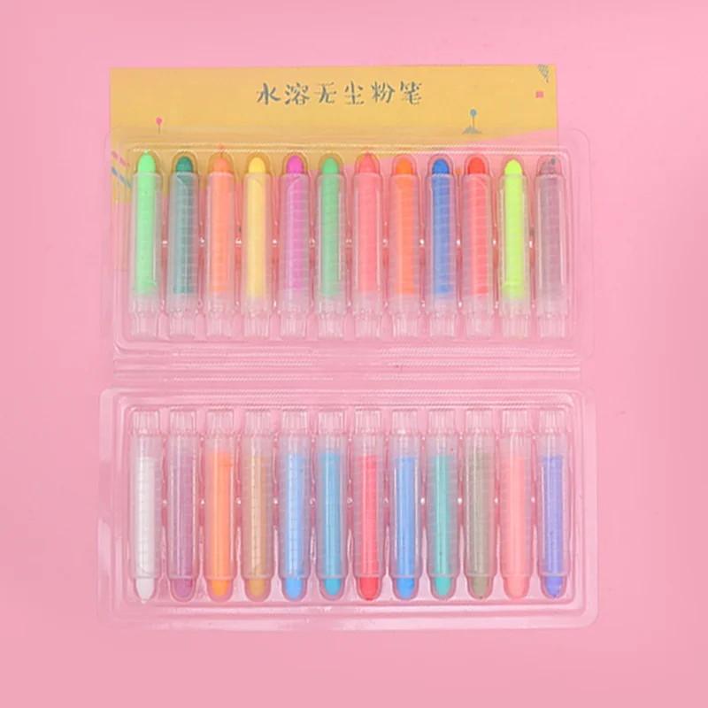 Competitive Price Kids Chalk School Training Institutions 24 Pens Drawing Dustless Chalk
