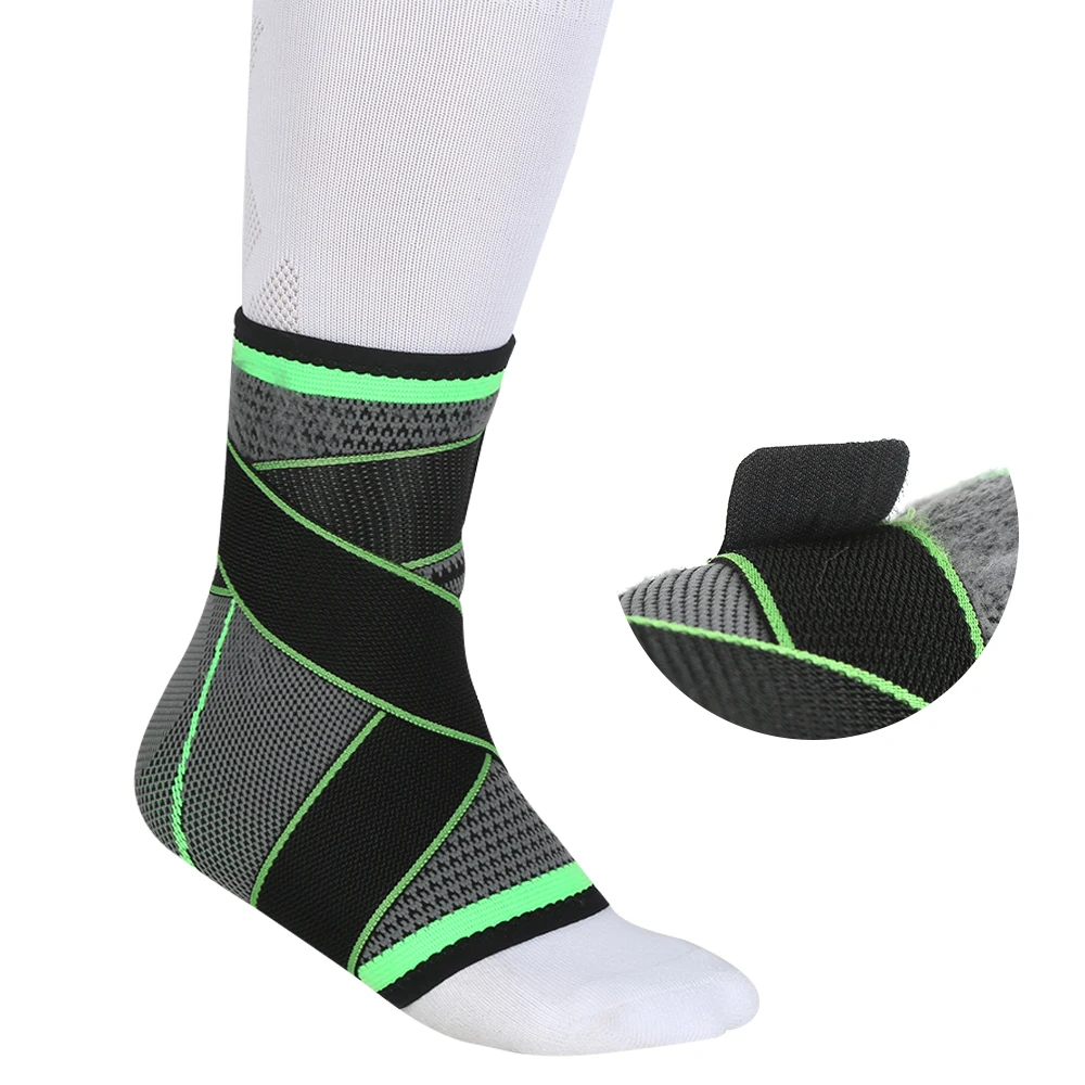 Top Quality Adjustable Foot Bandage Elastic Ankle Brace Outdoor Exercise Heel Support Pad Ankles Guard Bandage