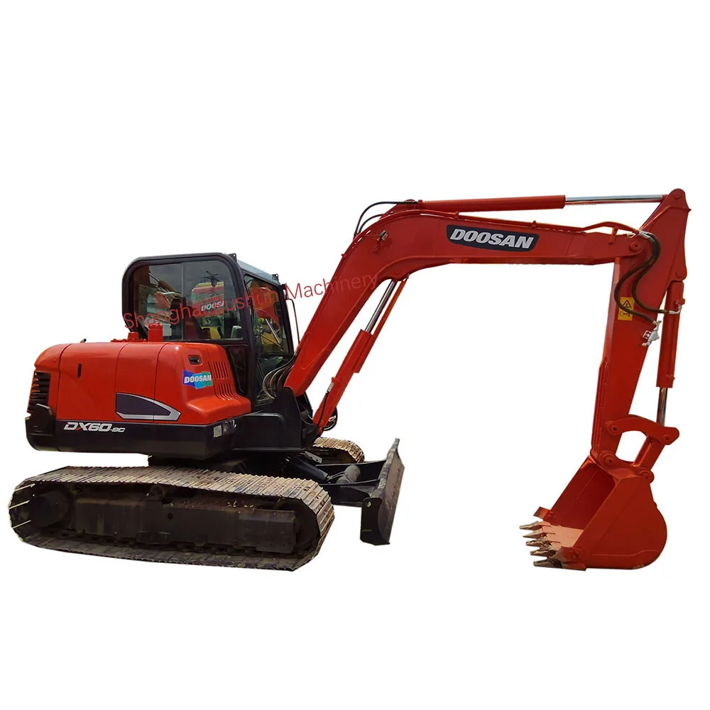Durable Original Binding Low Price Doosan DX60 60 6 Ton Hydraulic Machinery Digger Used Excavators From Korea