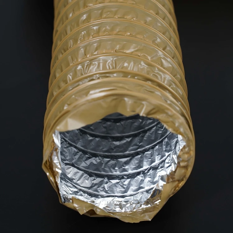 Aluminum PVC Flexible Air Duct Ventilation Fan for HVAC Systems Heating and Air Conditioning in Greenhouse Agricultural Use