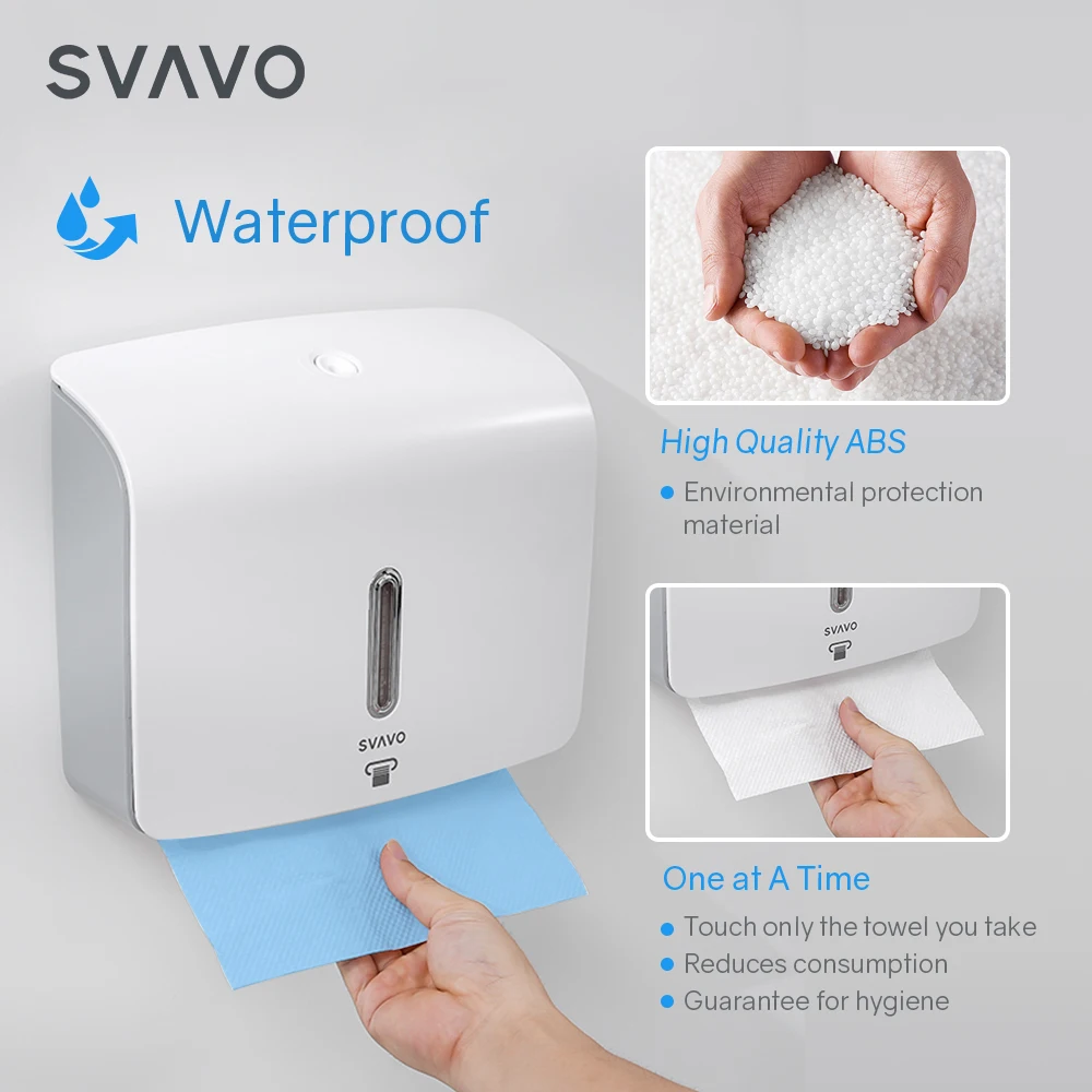 No punching Large capacity Wall mounted tissue box holder kitchen toilet paper towel dispenser