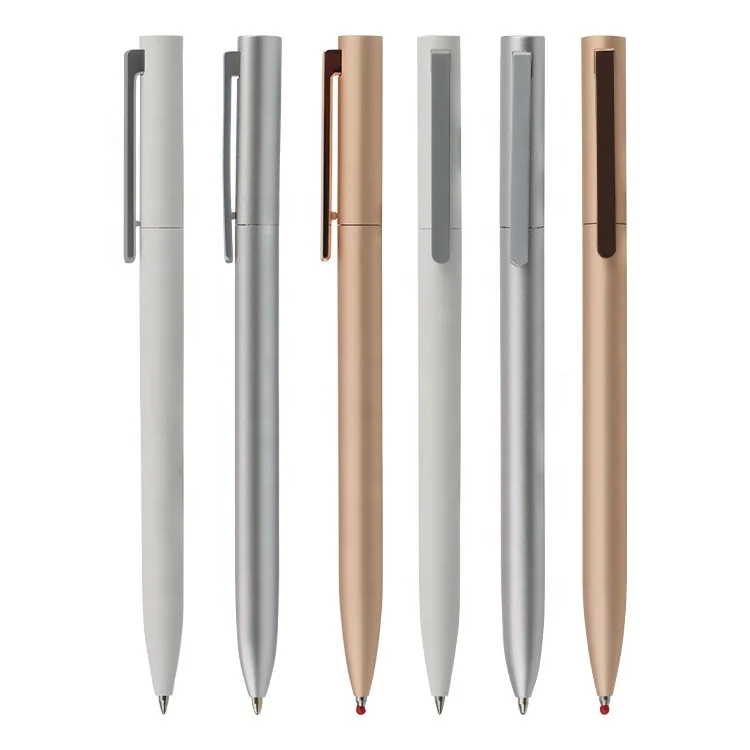 Новинка 2021 ручка xiaomi Офисная Женская металлическая шариковая элегантная тонкая с индивидуальным