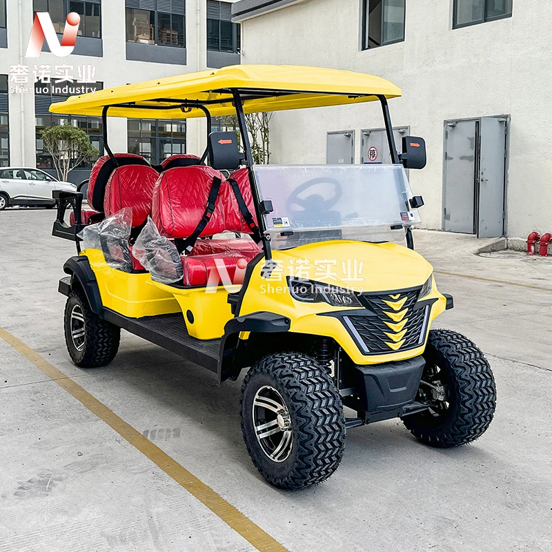 Chinese High Quality Customized 2 4 6 Seat Street Legal off road Golf gasoline Cart