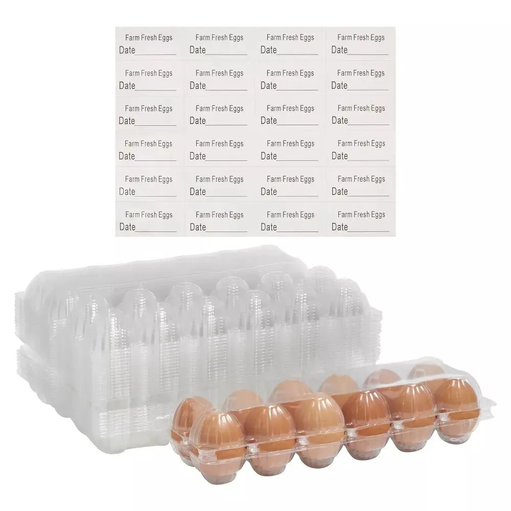Wholesale 30 Reusable PET Disposable Clear Egg Container Plastic Packaging Tray For Eggs Supplier