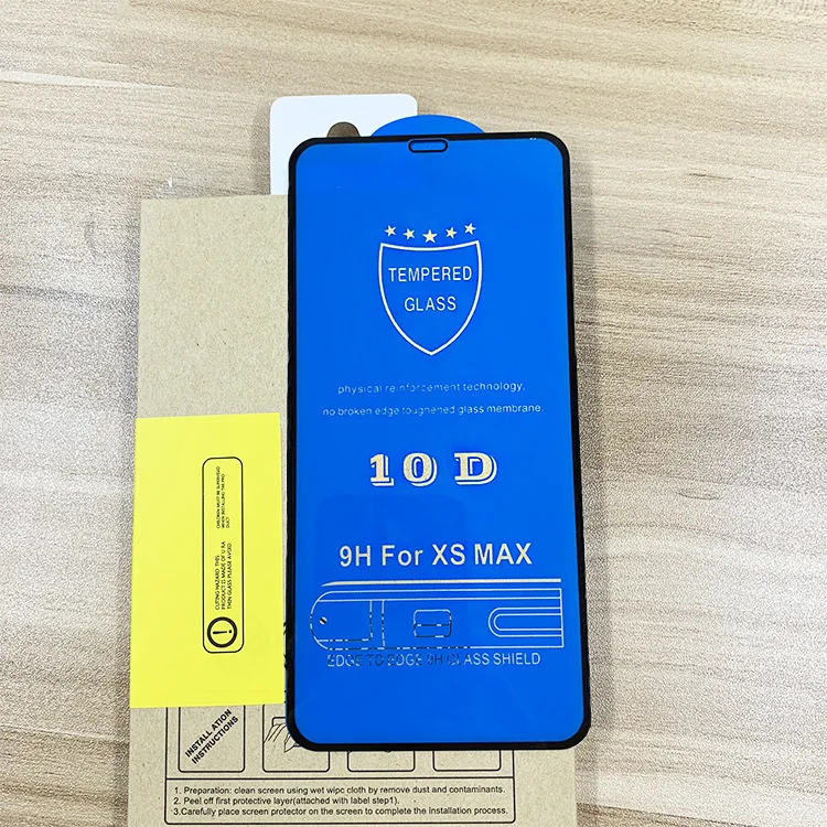 10D Curved 9H hot selling screen protector in stock Tempered Glass Screen Protector For iPhone 11 Pro max