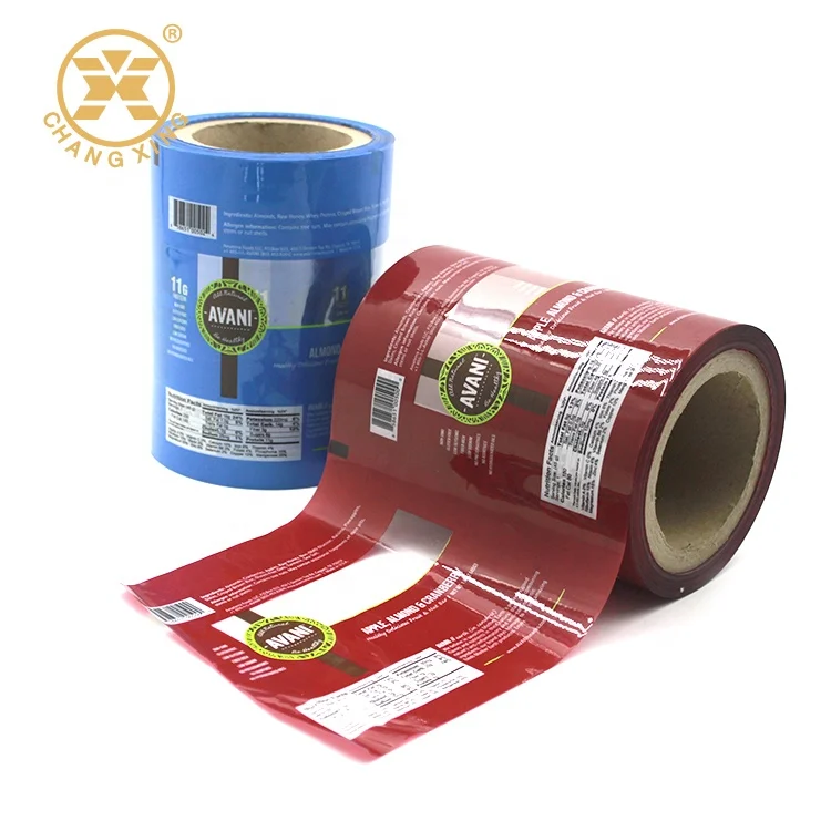 Candy Chocolate Protein Cereal Bar Packaging Roll Film Snack Packaging BOPP Film Roll For Packing Roll Film Transparent
