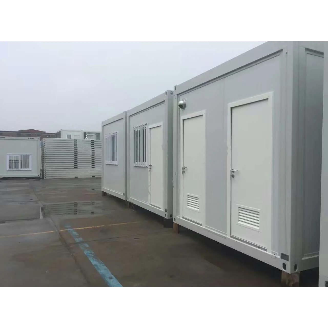 Tiny Living Homes Movable Prefabricated Perfab Container House For Public Bathroom Warehouse Shed Garage Office