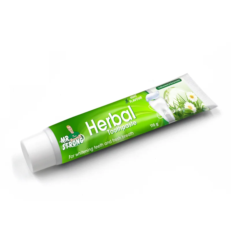 Great Performance Fluoride and Herbal Formula Whitening Toothpaste with Private Label and Safe Formula