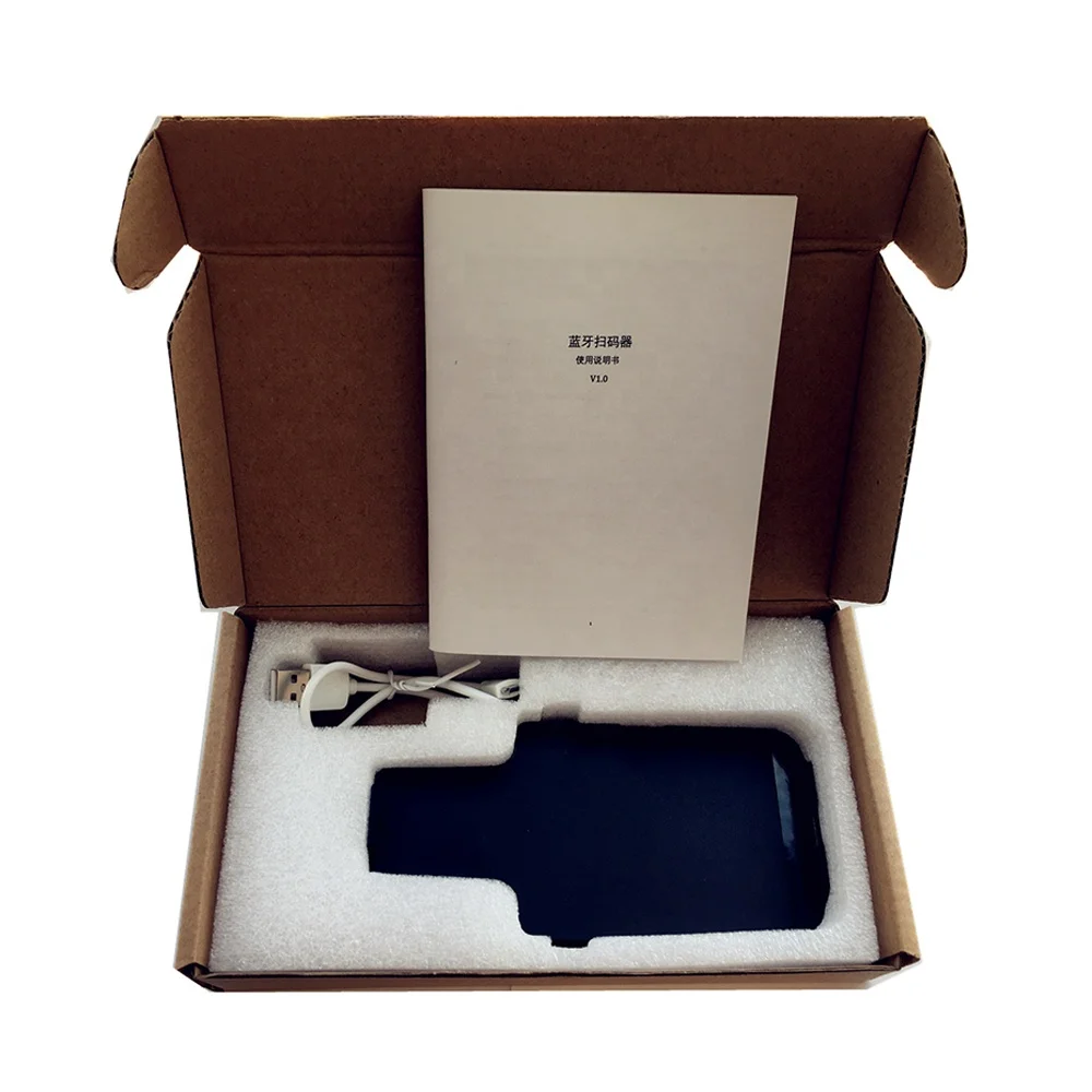 Hot Selling Mobile Phone Back Clip Scanner Express Single Barcode Scan BT Wireless Data Code Scanner