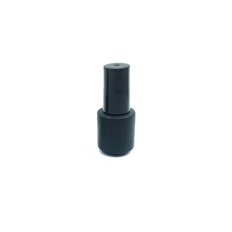 Free sample 5ml 7ml 9ml 10ml 11ml 13ml 14ml 15ml frosted matte black empty glass uv gel nail polish bottle with brush