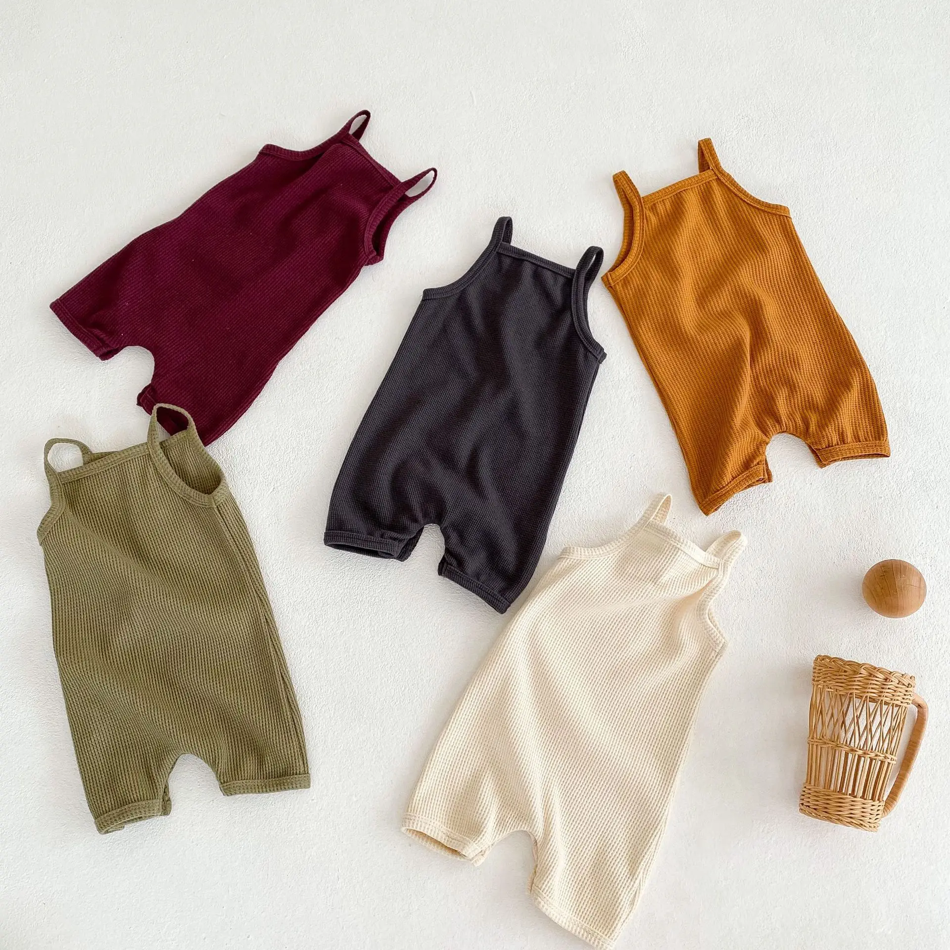 OEM baby clothing  Custom Baby Clothes GOTS 100% Organic Cotton OEM short sleeve plain baby jumpsuit custom logo printed blank