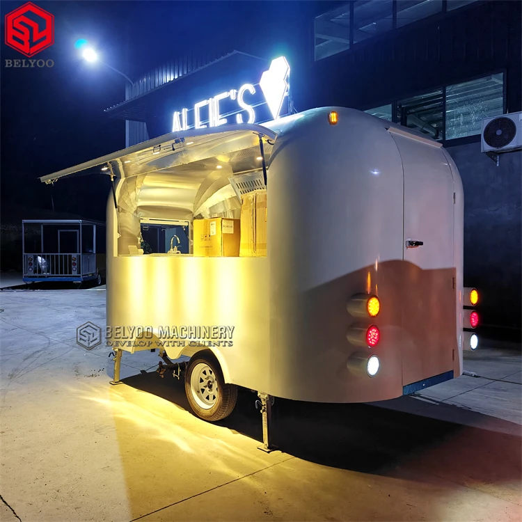 Hot Sale Mobile Restaurant Airstream Food Truck Trailer Custom Built for Fast Food Business Trailer