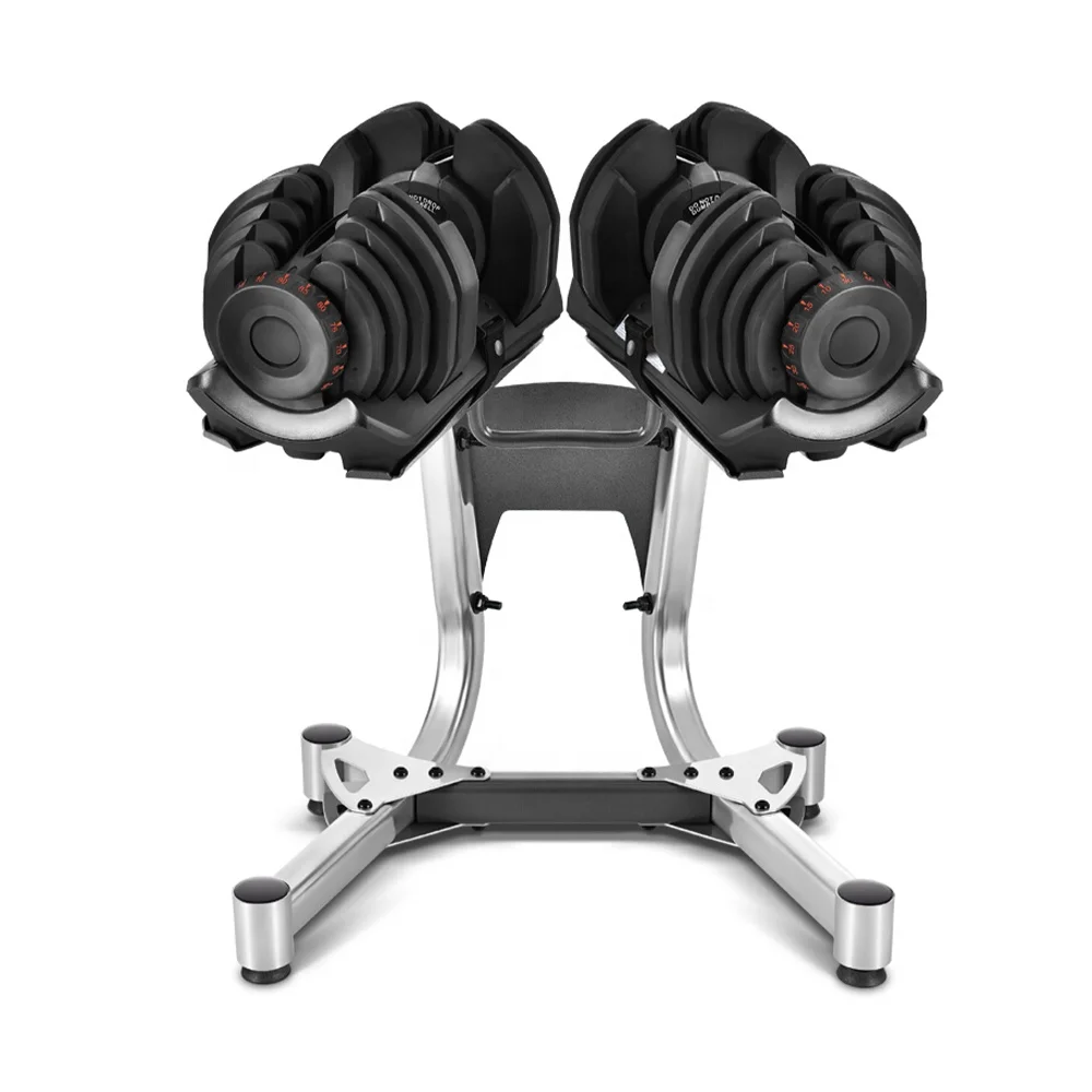 Manufacturer wholesale 3 Tier Rack Set 5-100 1090 Cheap Adjustable Dumbbells 40kg Set For Strength Training