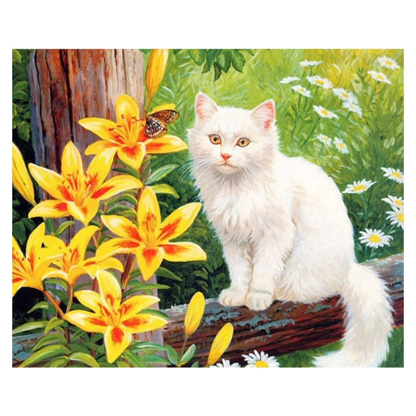 Алмазная живопись «Кот»