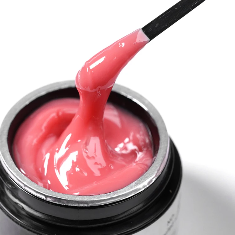 Non Stick Hand Solid Vegan Sof Extension Nail Gel For Extend Clear Nude Vernis Semi Permanent Hard Gel Nail Polish