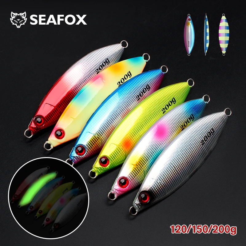 Seafox оптовые продажи светящиеся приманки камень Зебра Акула быстрая железная свинцовая рыба бионические
