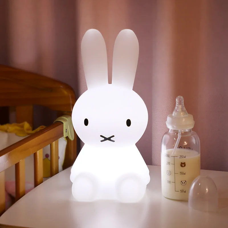 Colorlife NEW Rabbit Miffi Decoration LED Night Light Bedside Sleeping Baby Cartoon Table lamp