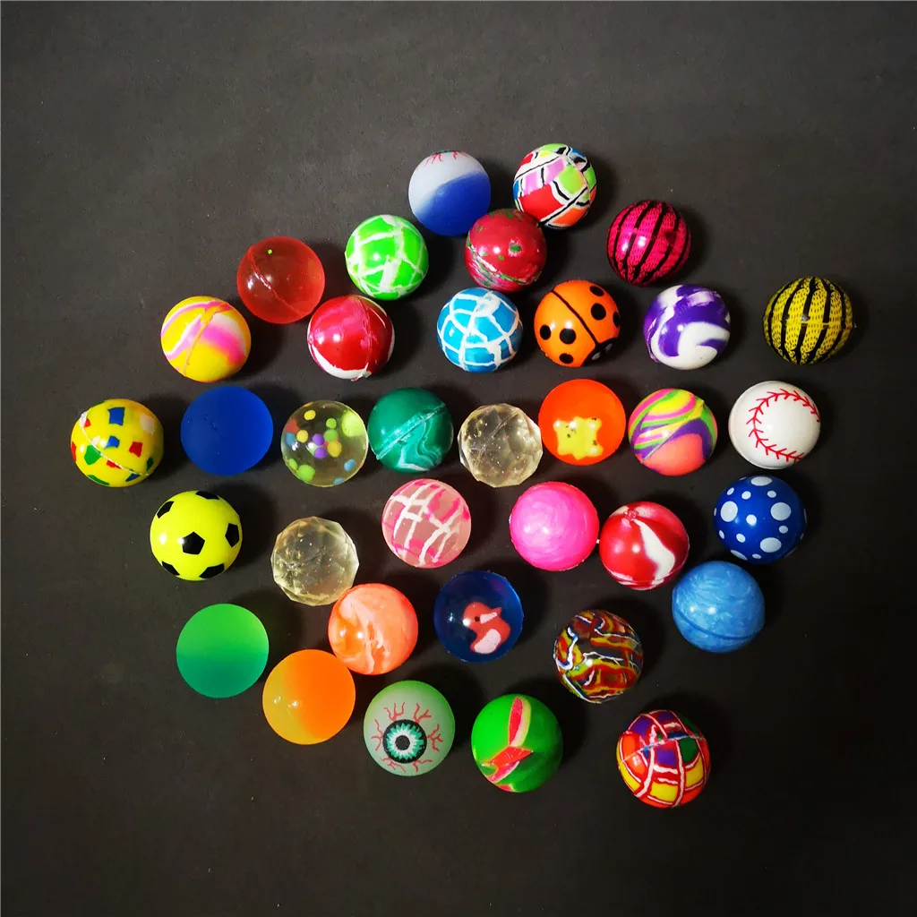 Jump Ball 2022 27mm 32mm 35mm 38mm 45mm 49mm 60mm Mini Custom Printing Classic Rubber High Bouncing Jump Ball